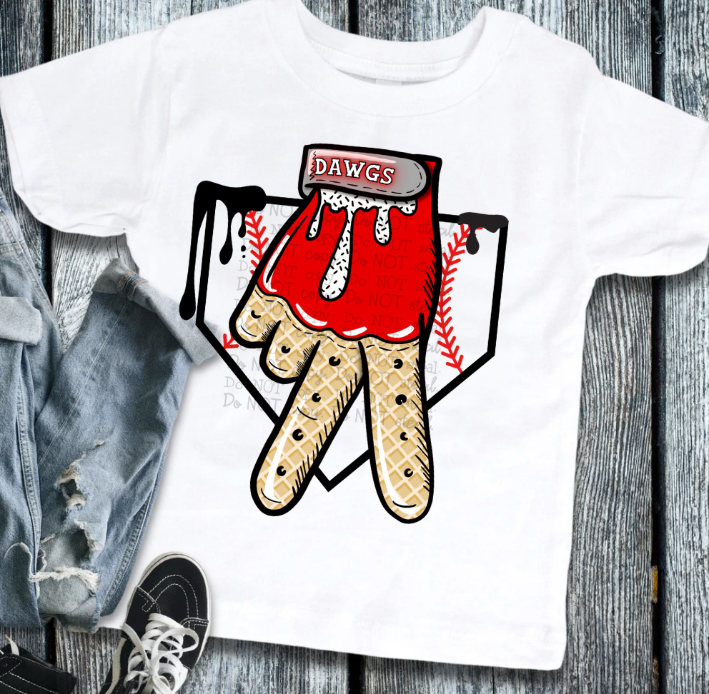 Dawgs Drip Batting PNG - Digital Download