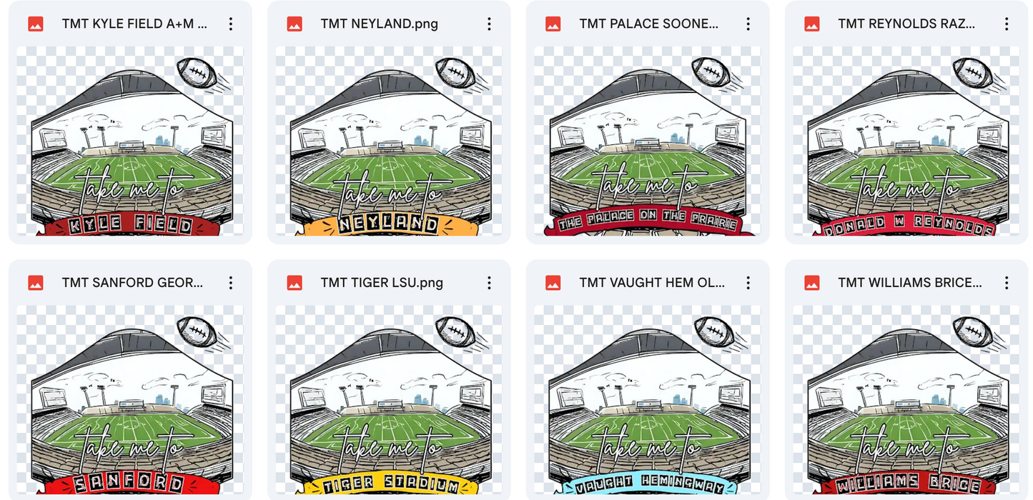 TAKE ME TO - SEC TEAM BUNDLE - 16 PNG FILES