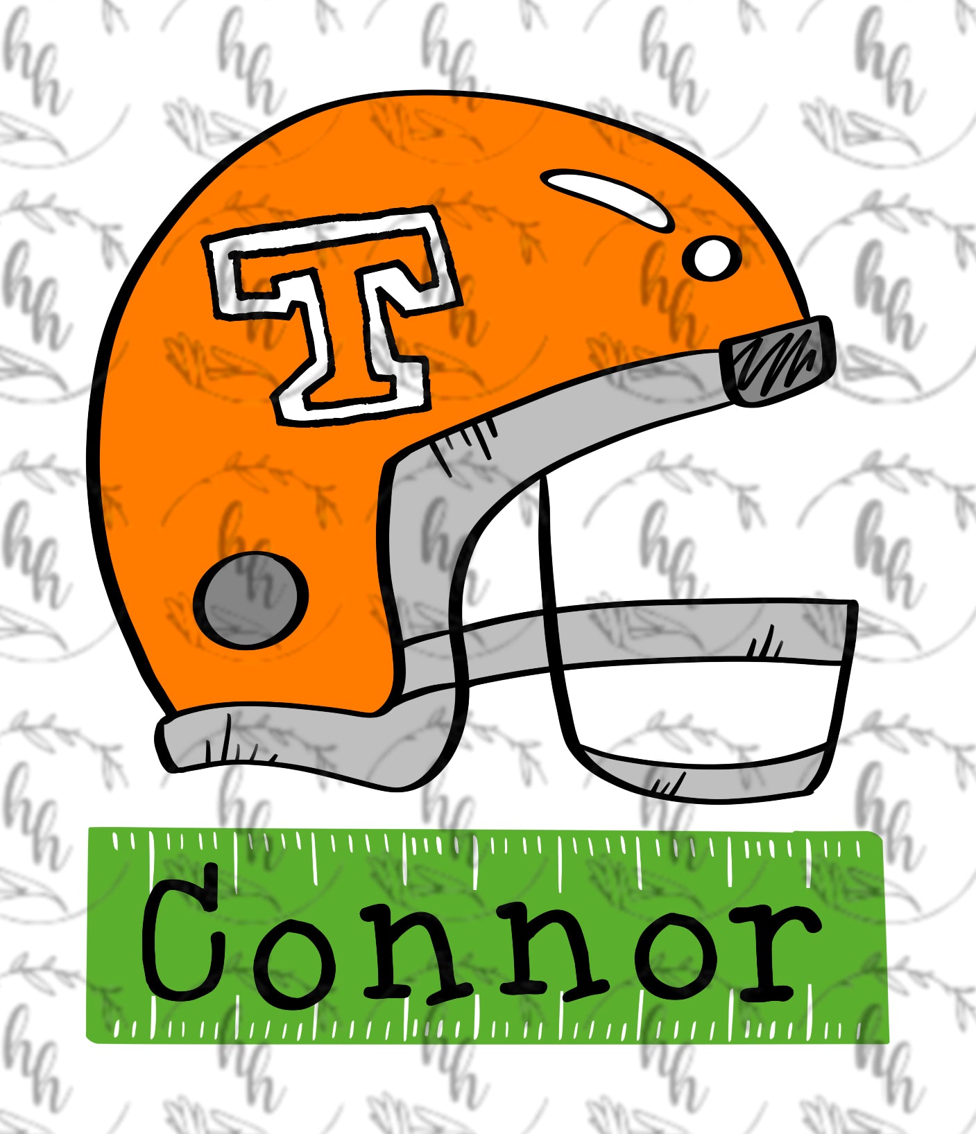 TN kid field helmet PNG - Digital Download (field comes blank)