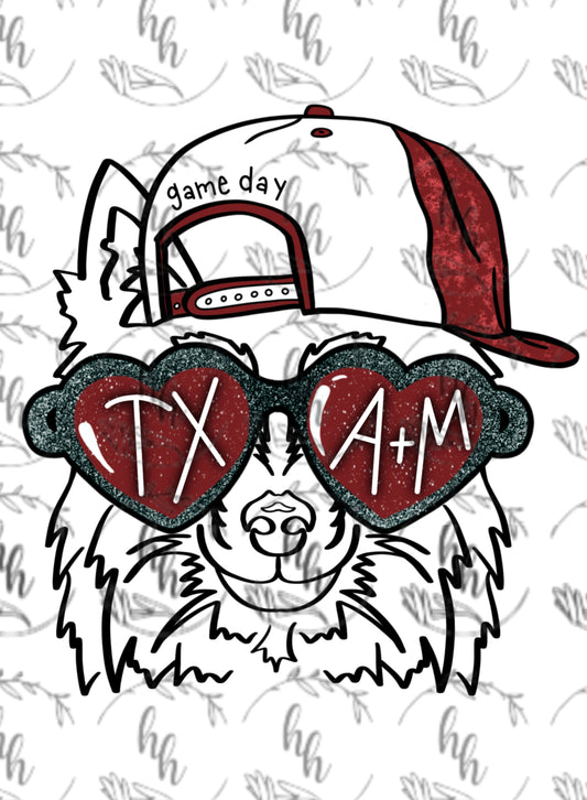 A+M Heart Glasses PNG - Digital Download