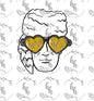 WV Heart Glasses PNG - Digital Download