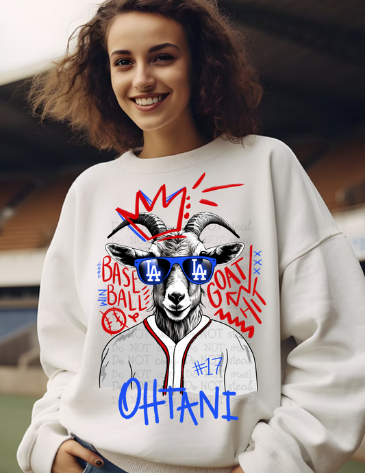 Goat 5 - Baseball PNG - Digital Download