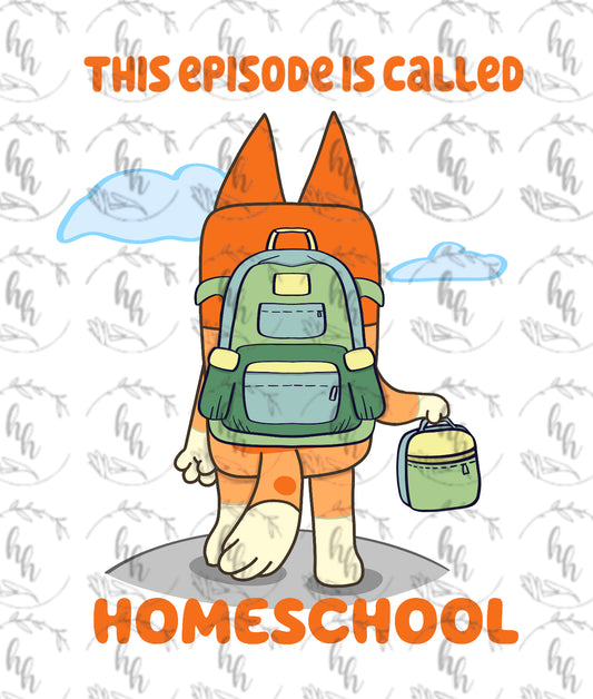 Bingo B2S Homeschool PNG - Digital Download