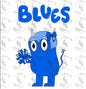 Blue Duke Bow PNG - Digital Download