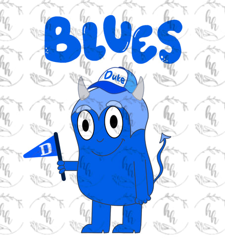 Blue Duke PNG - Digital Download