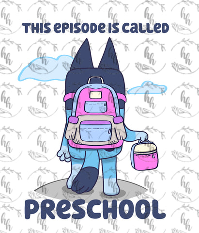 Blue B2S Preschool PNG - Digital Download - GL