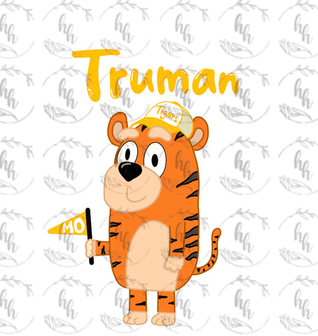Blue Truman PNG - Digital Download