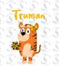 Blue Truman Bow PNG - Digital Download
