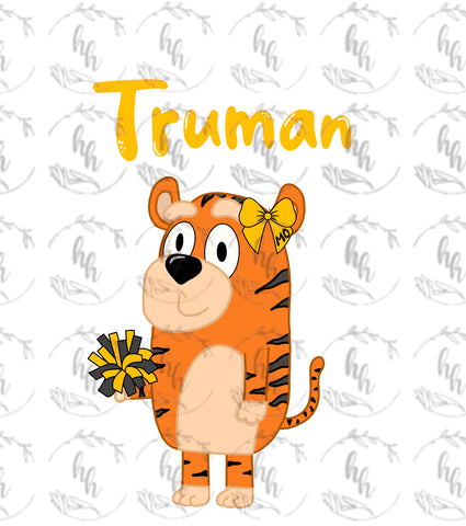 Blue Truman Bow PNG - Digital Download
