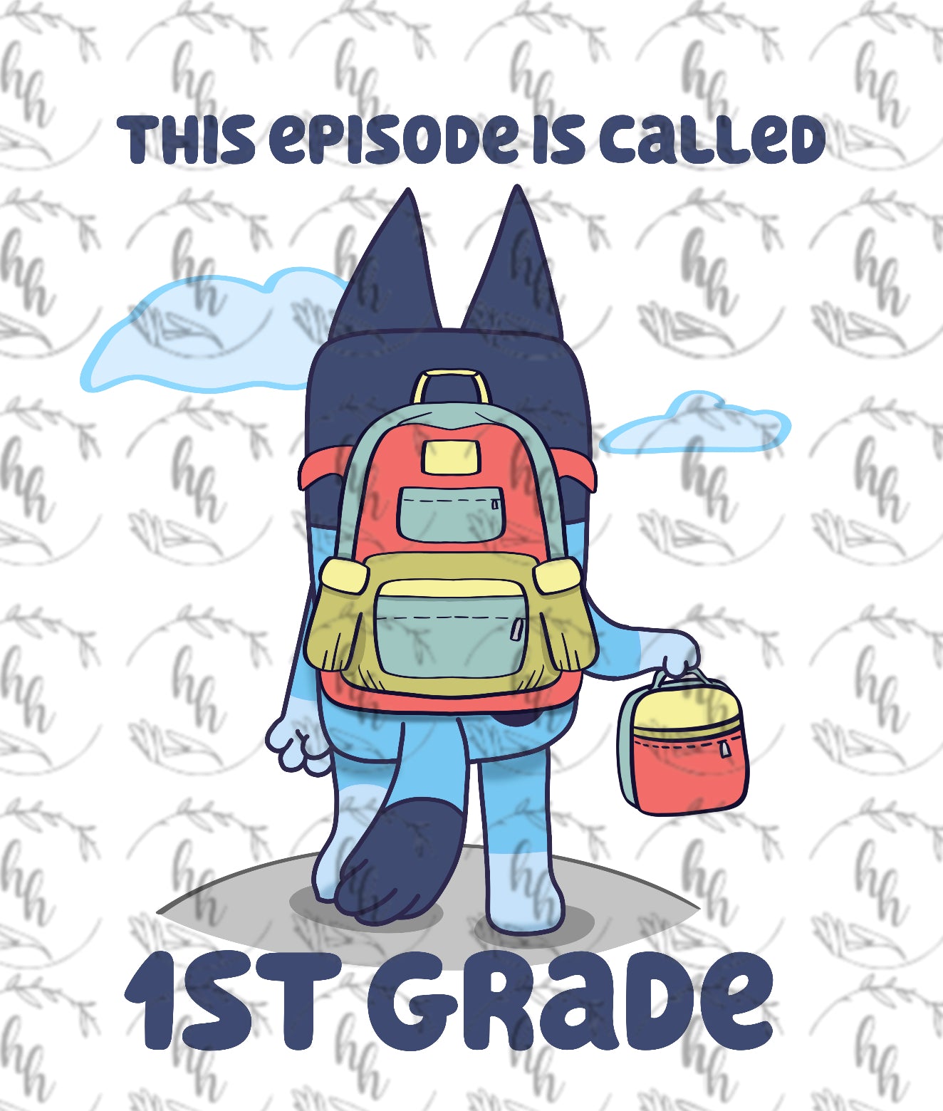 Blue B2S 1ST PNG - Digital Download