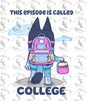 Blue B2S College PNG - Digital Download - GL