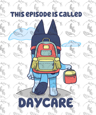 Blue B2S Daycare PNG - Digital Download