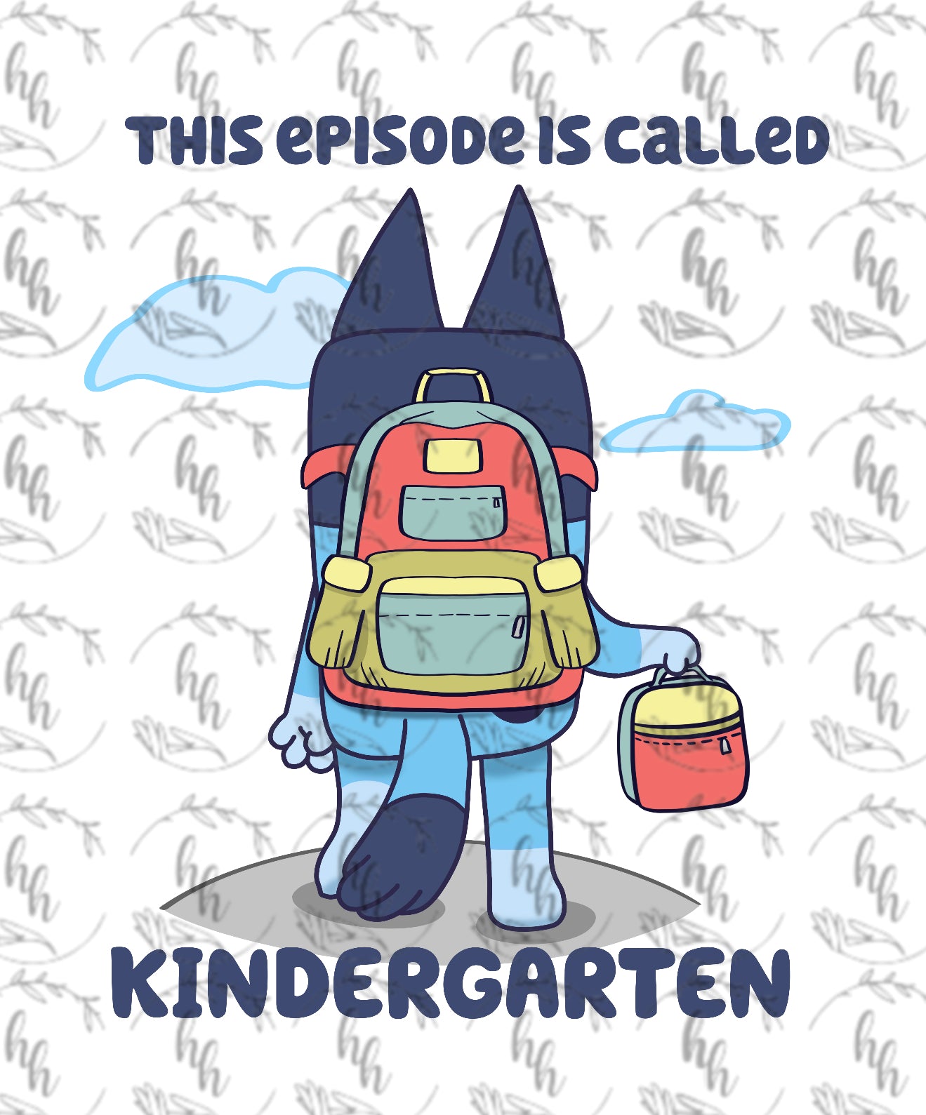 Blue B2S K PNG - Digital Download