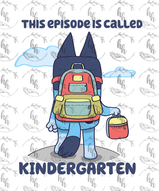 Blue B2S K PNG - Digital Download