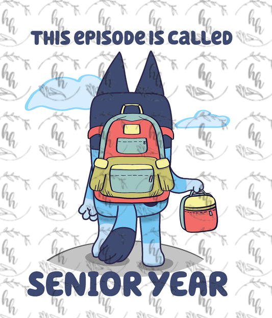 Blue B2S Senior PNG - Digital Download