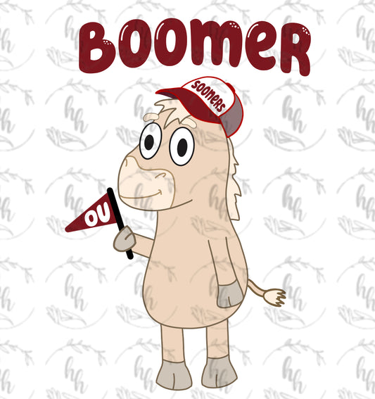 Blue Boomer PNG - Digital Download