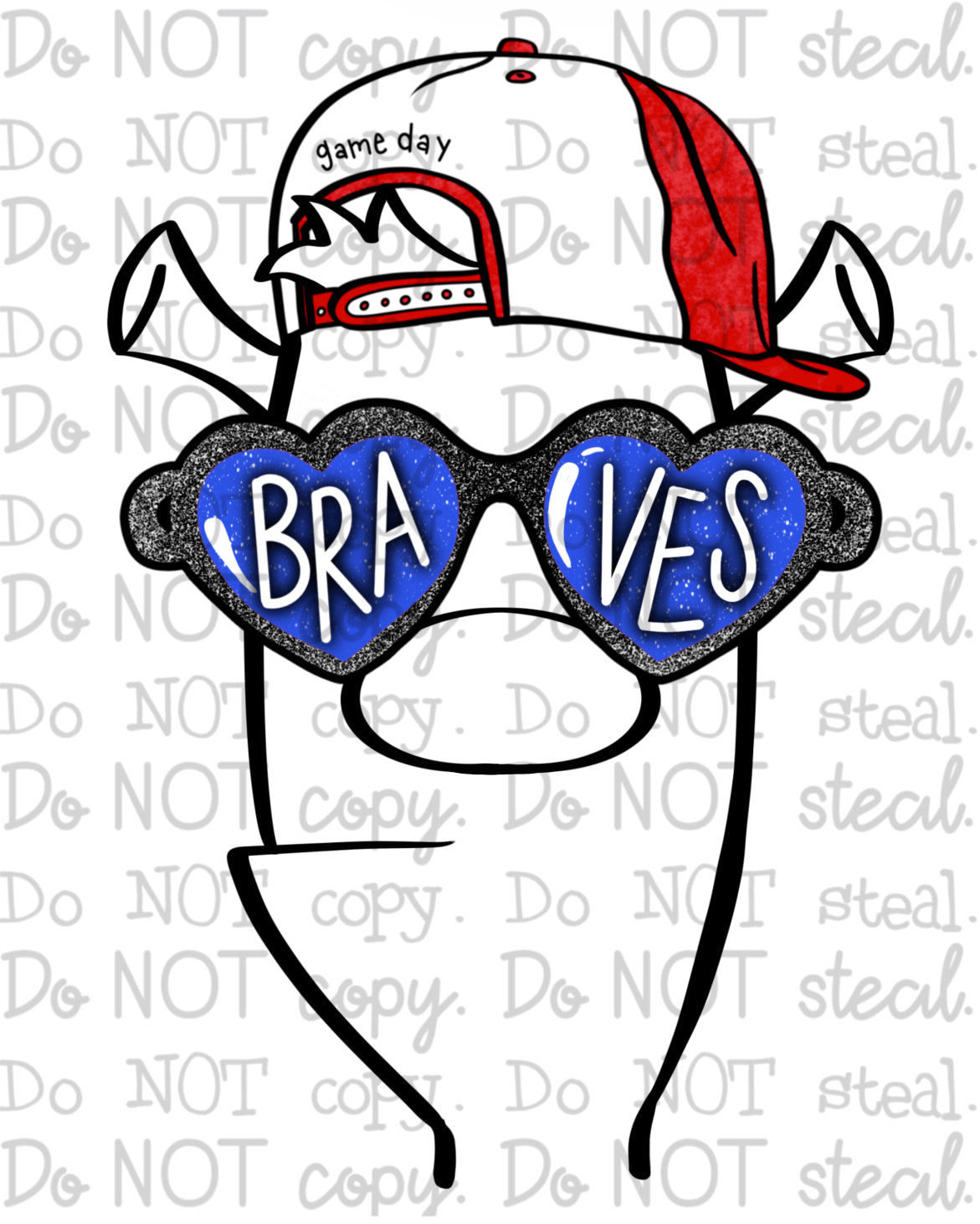 ATL Heart Glasses PNG - Digital Download