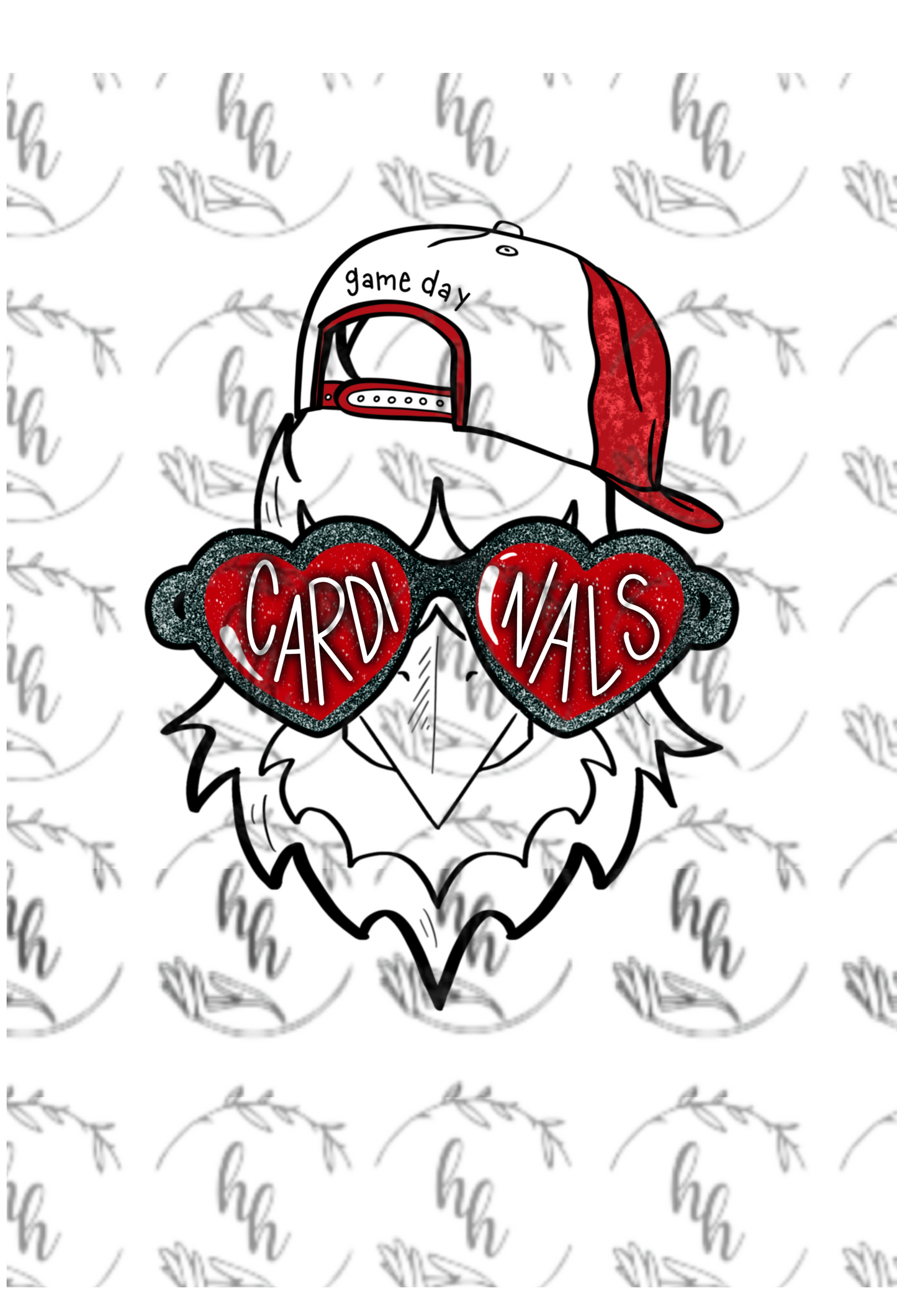LOUIS Heart Glasses PNG - Digital Download