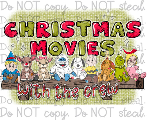 Christmas Crew Stuffies PNG - digital download