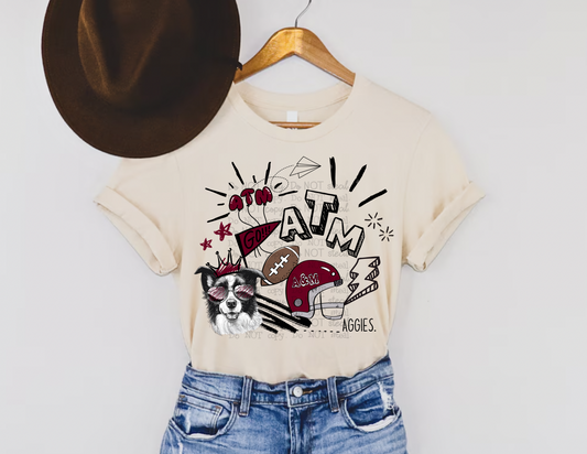 '24 A&M COLLAGE Doodle PNG - Digital Download