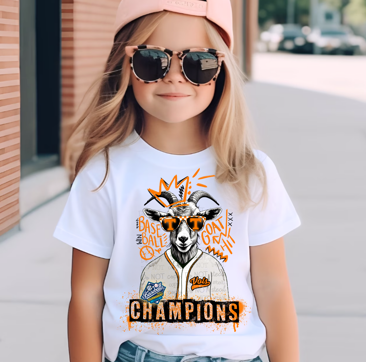 Goat CHAMPS - Baseball PNG - Digital Download