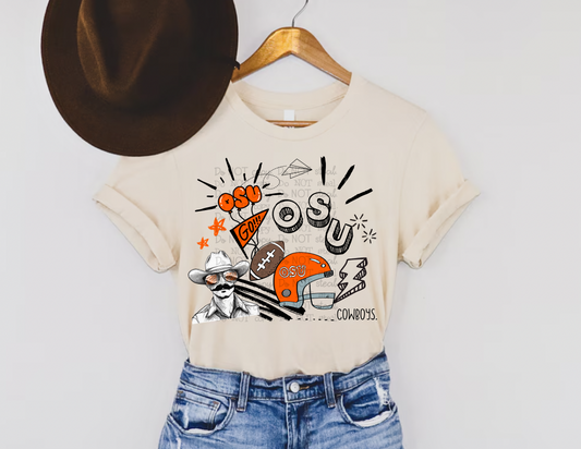 '24 OSU COLLAGE Doodle PNG - Digital Download