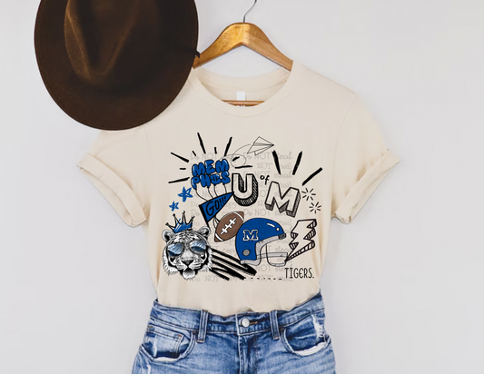 '24 MEMPHIS COLLAGE Doodle PNG - Digital Download