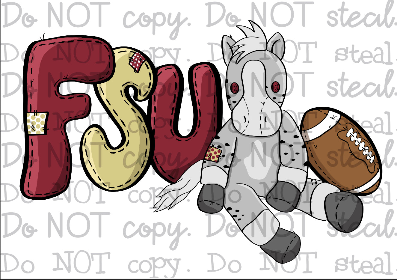 FSU Plushie PNG - Digital Download