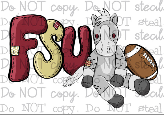 FSU Plushie PNG - Digital Download