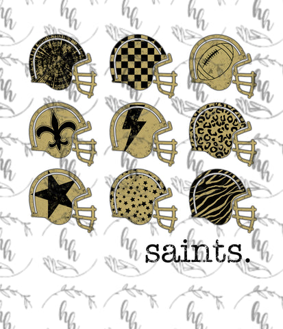 Saints Helmet PNG - Digital Download