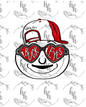 Ohio Heart Glasses PNG - Digital Download