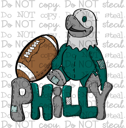 Phil Eagles Plushie PNG - Digital Download