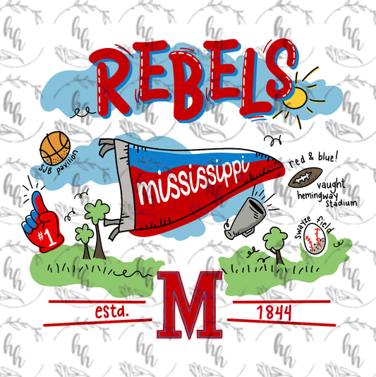 Rebels Doodle PNG - Digital Download