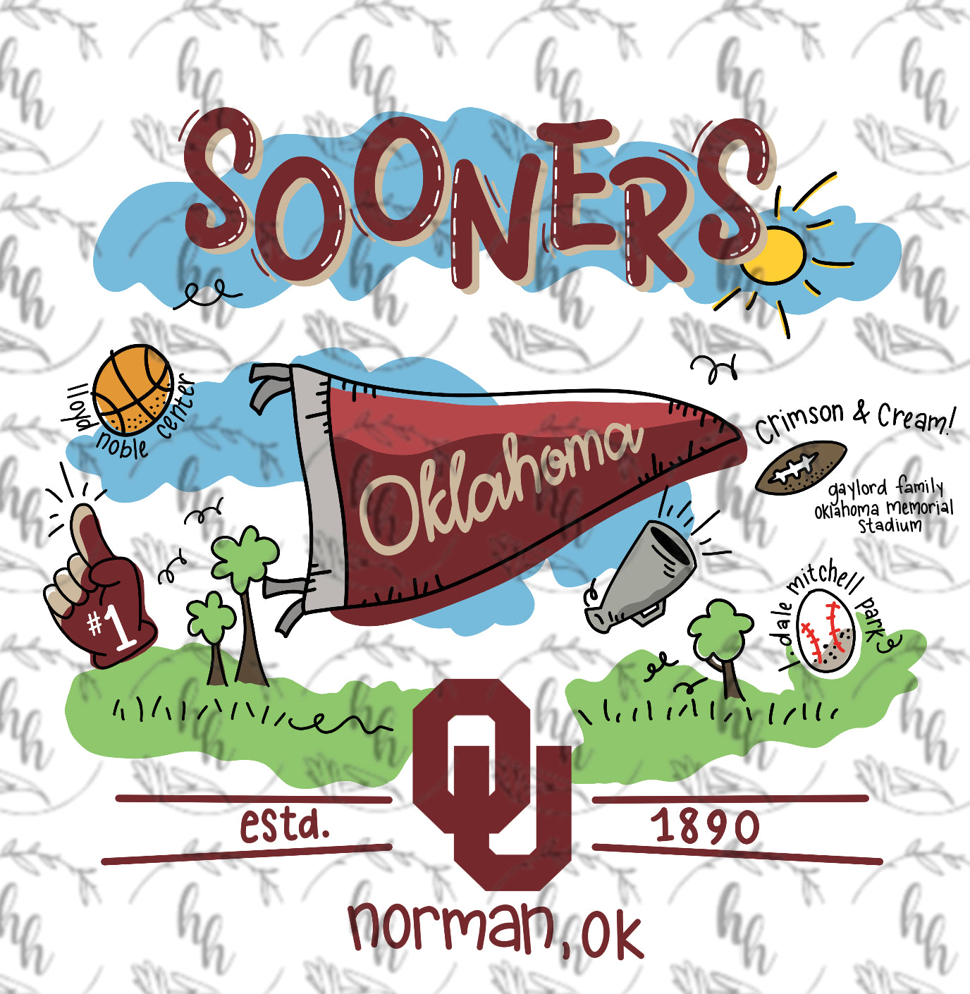 Sooner Doodle PNG - Digital Download