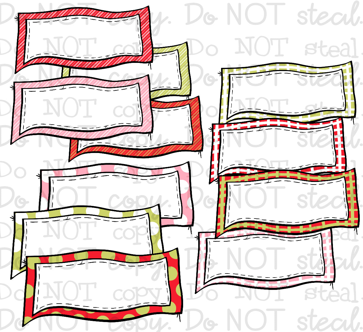 Plushie Christmas Characters Clipart (28 files)