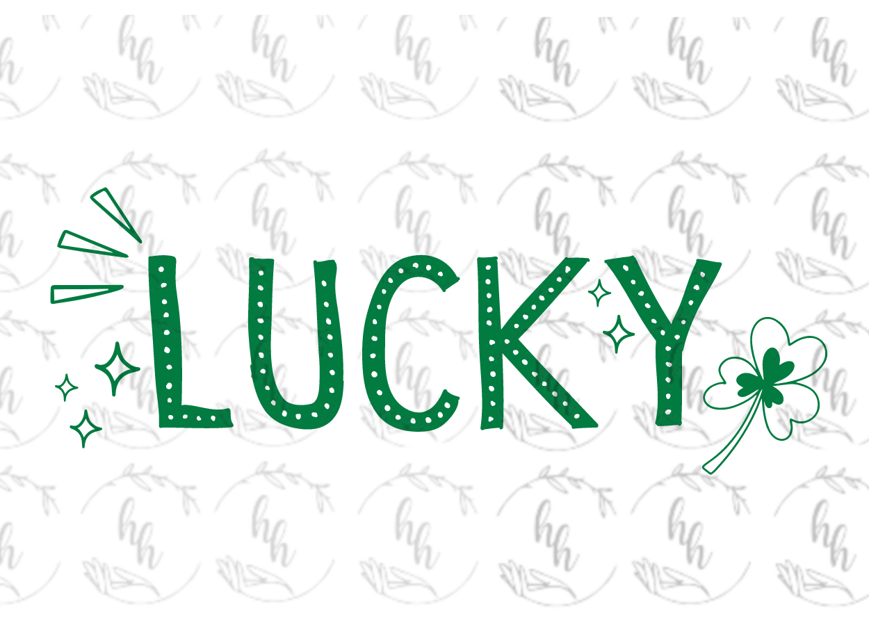 Lucky Doodle PNG - Digital Download