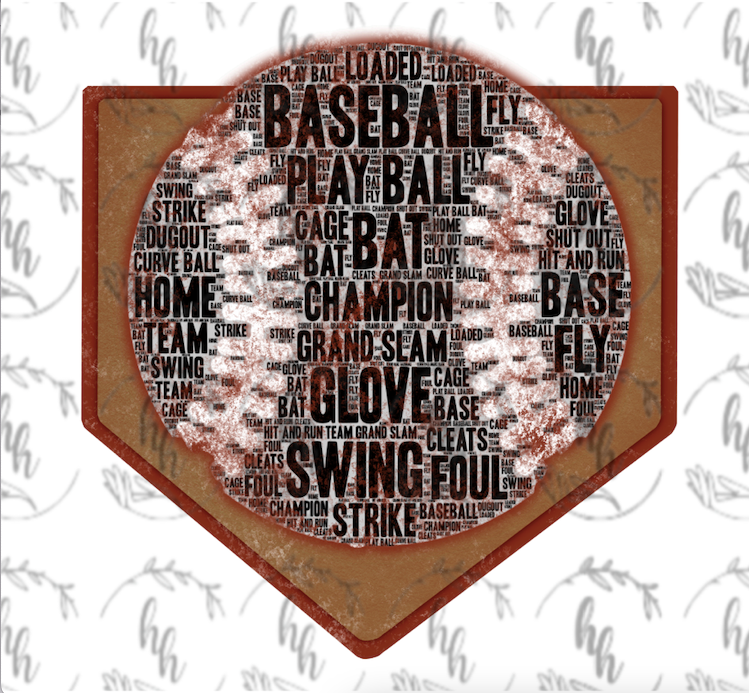 Newspaper Baseball PNG - Digital Download