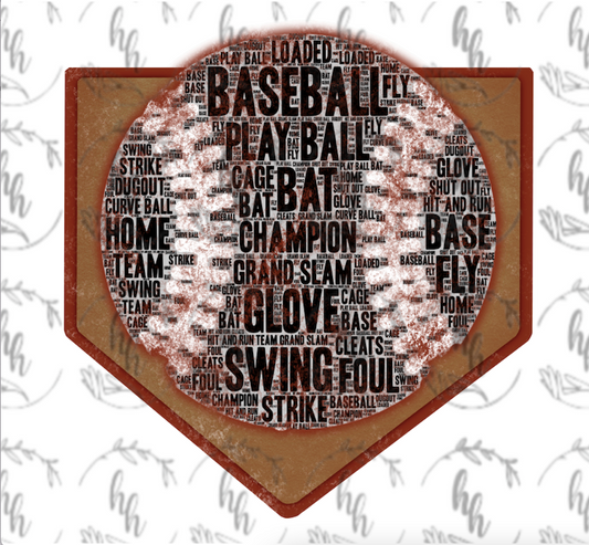 Newspaper Baseball PNG - Digital Download
