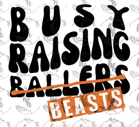 Beasts (orange) PNG - Digital Download