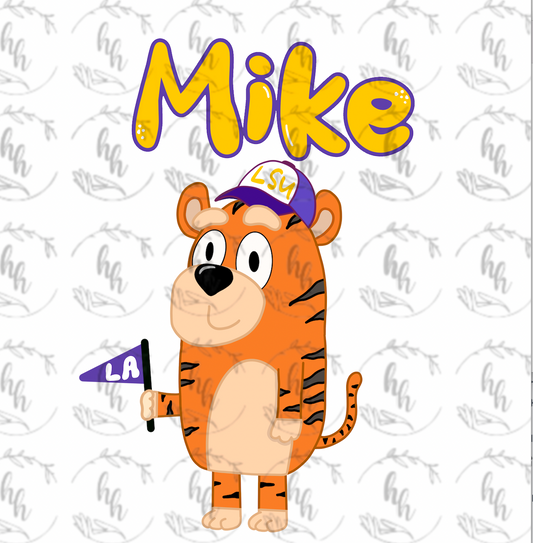 Blue Mike PNG - Digital Download