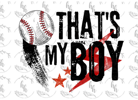 That's My Boy Baseball PNG - Digital Download