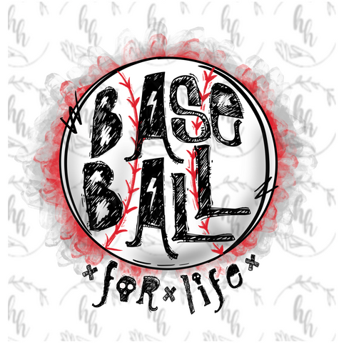 Baseball for Life PNG - Digital Download