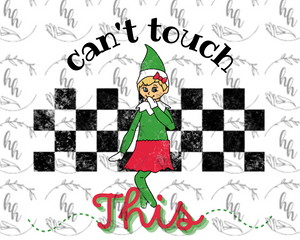 Elf Girl Can't Touch PNG - digital download