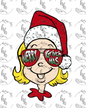 Cindy Who (color) PNG - santa hat