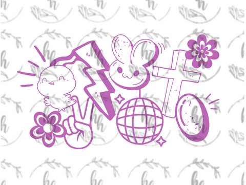 Easter Doodle PNG - Digital Download