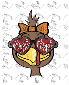 Gobble Gobble Turkey PNG - BOW