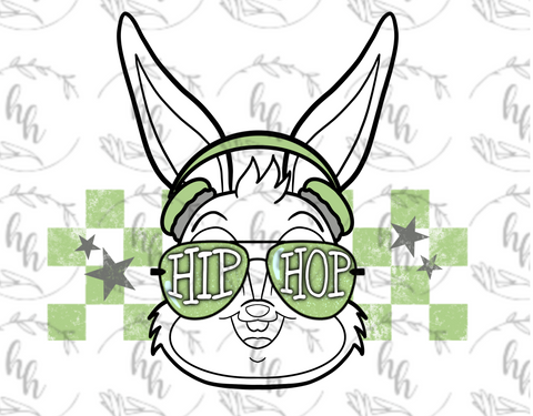 Hip Hop Bunny PNG - Digital Download