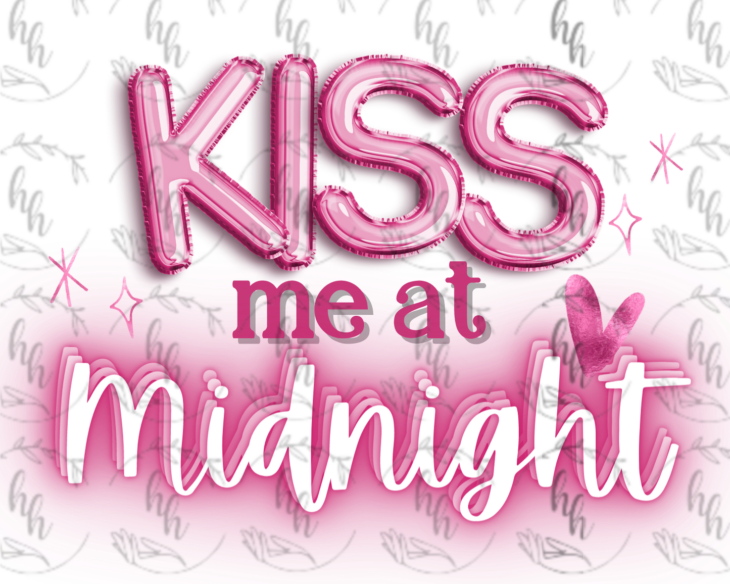 Kiss Me At Midnight PNG - Digital Download