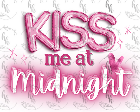 Kiss Me At Midnight PNG - Digital Download